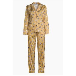 Averie Amara Pajamas Two Piece Top and Pants Set Satin XL Sleepwear